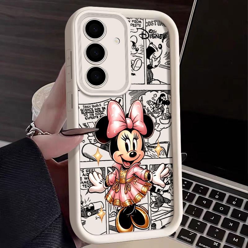 Minnie Mouse Disney Cartoon S26Ultra Case For Samsung Galaxy S26 S25 S24 S22 S23 Ultra S21 Plus S20 S25 FE Protection Soft Cover
