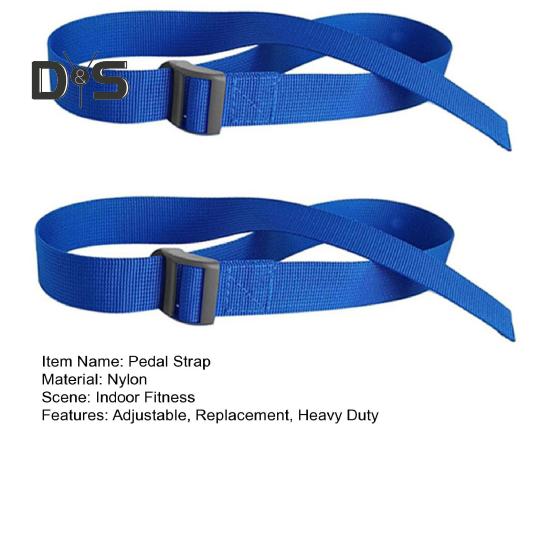 2Pcs Rowing Machine Pedal Strap Adjustable Elliptical Leg Exerciser Foot Strap Under-Desk Elliptical Machine Pedal Trainer Strap Replacement