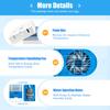 Bymaocar Blue 64 Egg Automatic Incubator Digital Poultry Hatcher W/ Temperature & Humidity Control,Auto Egg Turning Function