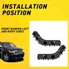 Pair Bracket Bumper Front Left+Right Side For Jeep Grand Cherokee 2011 2012 2013