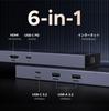 UGREEN Revodok 6 in HDMI Hub with USB C 100W PD Power Gigabit Compatible with iPhone and other host as well as and other HDMI devices USB-C Hub, 1,
