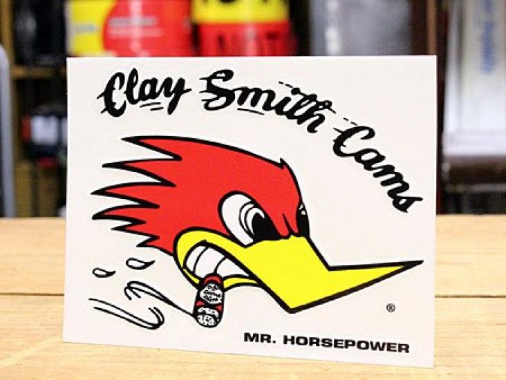 

MOONEYES Clay Smith Size Cartoon Vinyl Sheet Sticker Sticker, Right-Facing, S, Red,