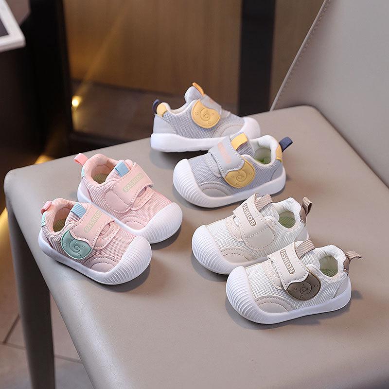Atmungsaktive Mesh-Schuhe mit weicher Sohle für Kleinkinder zum Laufenlernen, 0-1 Jahr, Frühling/Herbst