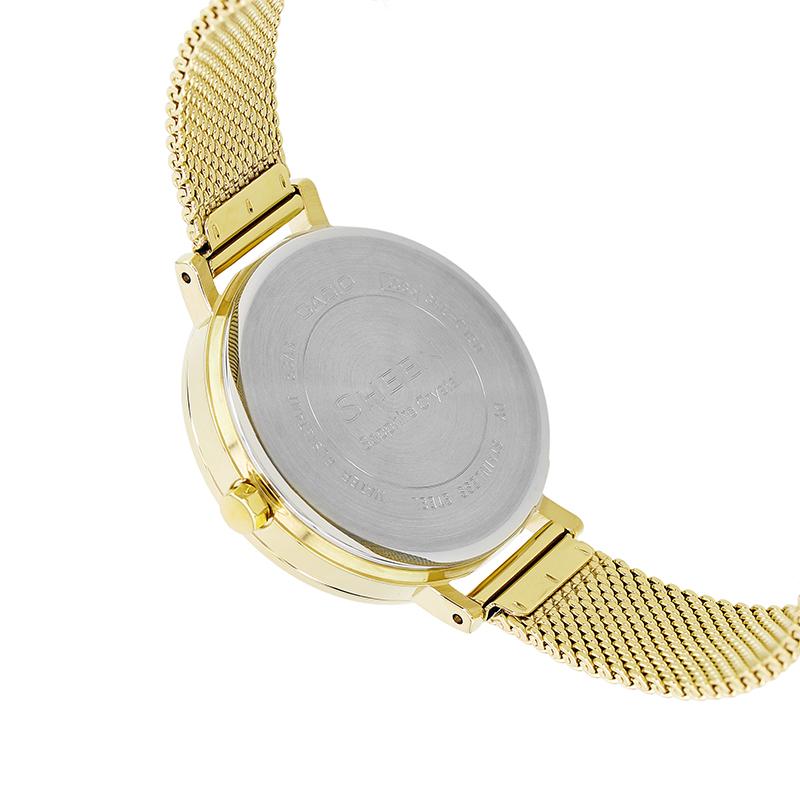 Casio Women's SHEEN White Watch SHE-C150GM-7AUPFP-person