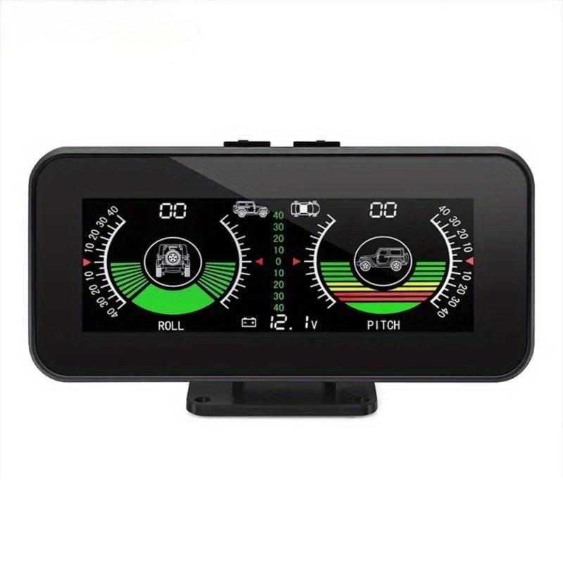 

Vehicle Heads Up Display Featuring Real Time Slope Angle Monitoring and Digital Screen for Off Road Adventures 1