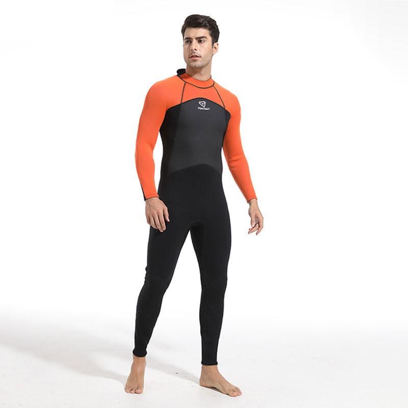 Herren 3mm Ganzkörper-Neoprenanzug Surfen Tauchen Schnorcheln Winterbaden UV-Schutz Schnelltrocknend Thermisch