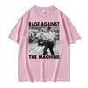 Camisetas Divertidas de Meme de Bernie Sanders Camiseta Gráfica Rage Against The Machine para Hombre Mujer Verano Calle Alta Camisetas de Manga Corta