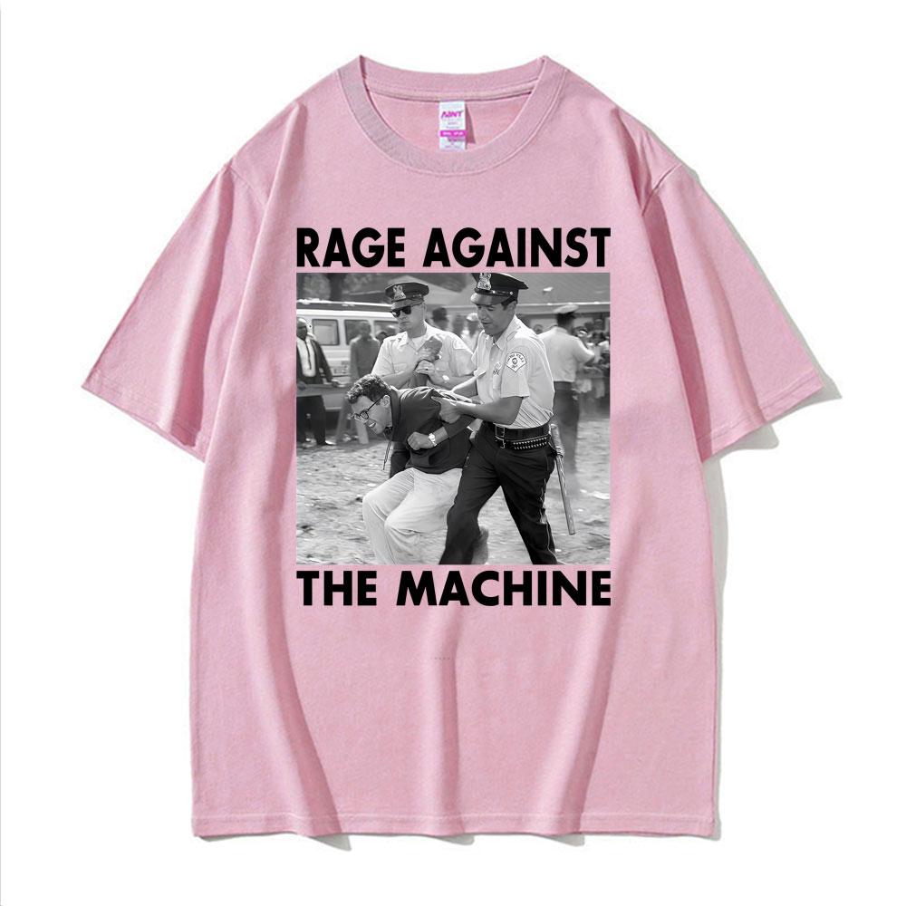 Camisetas Divertidas de Meme de Bernie Sanders Camiseta Gráfica Rage Against The Machine para Hombre Mujer Verano Calle Alta Camisetas de Manga Corta