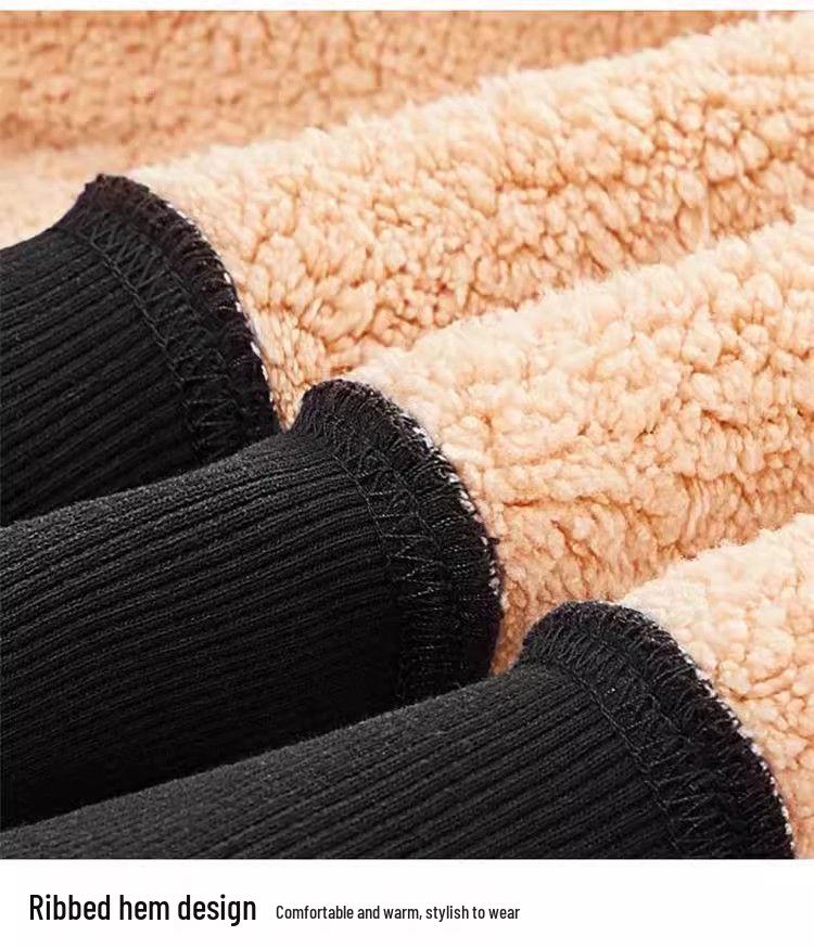 2024 Pánská teplá mikina z jehněčí vlny s kulatým výstřihem: Podzimní/zimní kolekce