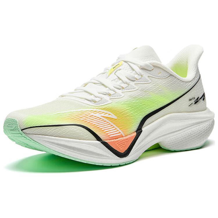 New Anta Horsepower 5.0 Cushioning Wear-Resistant Rebound Low-Top Training Running Shoes Men's White Yellow Orange 112525583-1