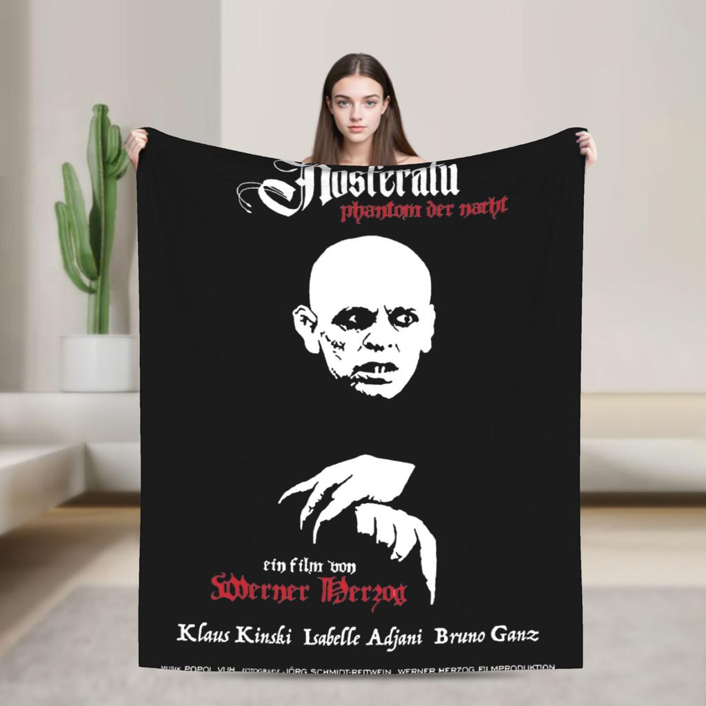 Masquerade Clan Nosferatu Revised Knitted Blankets Flannel  Super Warm Throw Blankets for Airplane Travel Bedspread
