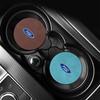 Badge Car Cup Coaster Waterproof Non-Slip Sift-Proof Spill Saucer For Ford F150 Focus Ranger Fiesta Transit Mustang Mondeo MK2 MK3 Fusion