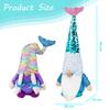 Summer Ocean Festival Mermaid Faceless Doll Dwarf Elderly Doll Decoration Living Room Decoration Figurines Room Decor