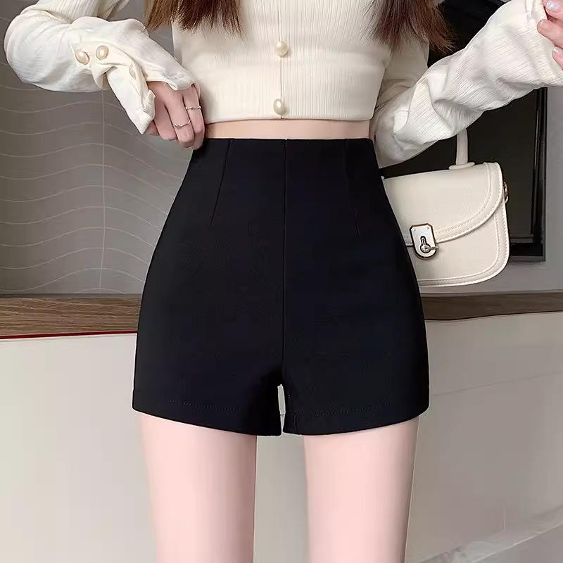 

Женские шорты с высокой талией, черные, эластичные, утягивающие - Весна 2024, облегающие, с эффектом обхвата бедер XL (Recommended 119-130 catty)