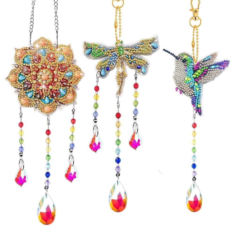 5D Painting Art Kit Double Sided DIY Craft Painting Kit Door Pendant