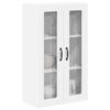 Wall Mounted Glass Cabinet PORTO White 60 x 31 x 100 cm Particleboard