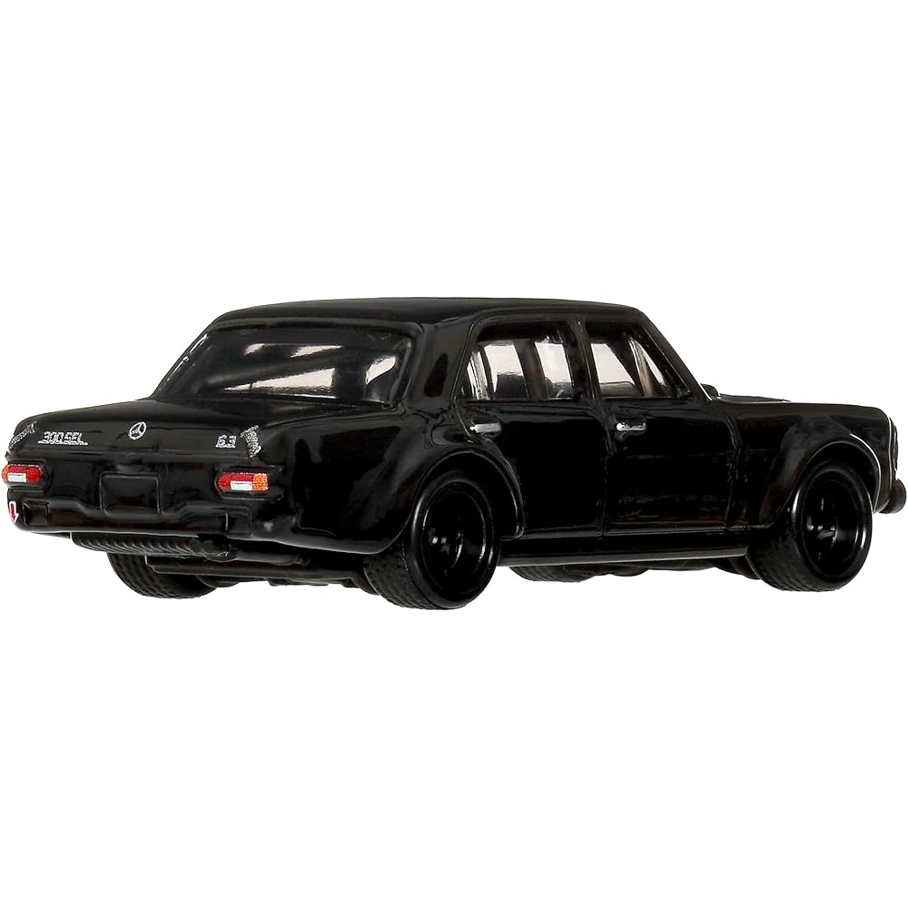 Hot Wheels Car Culture Thrill Climbers Mercedes-Benz 300 SEL 6.8 AMG Toy Vehicle Miniature Black