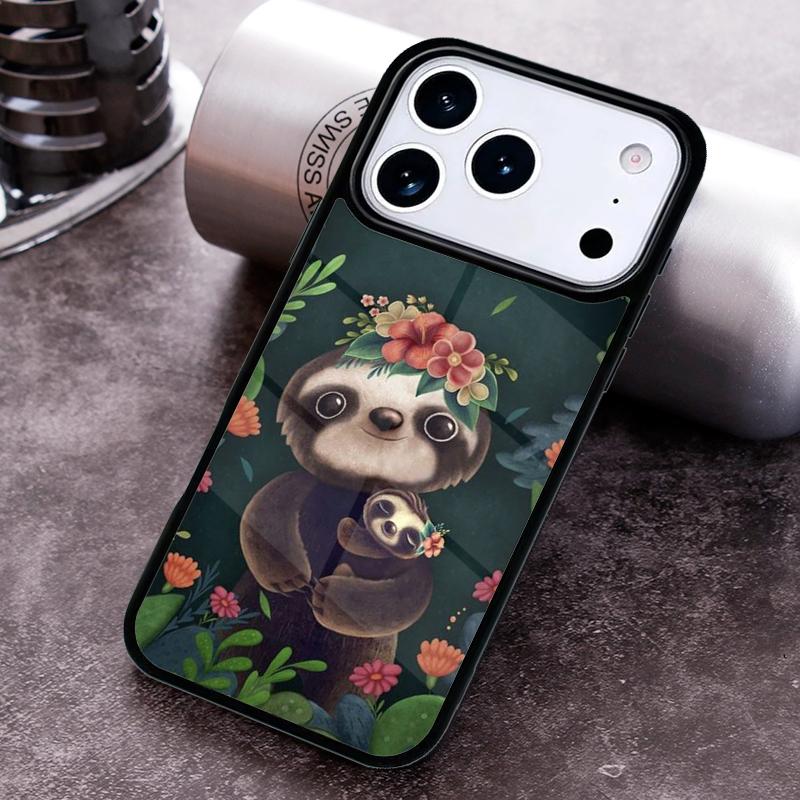 Sloth-Bear Phone Case For iPhone 17,16e,15,14,13,12,11,Mini,Pro,MAX soft Silicone Cover