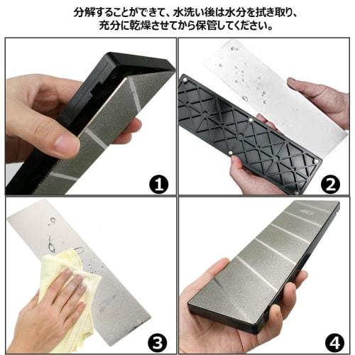 Diamond Double-Sided Grit #180/#120 Grit Whetstone for Surface Refining and Correction