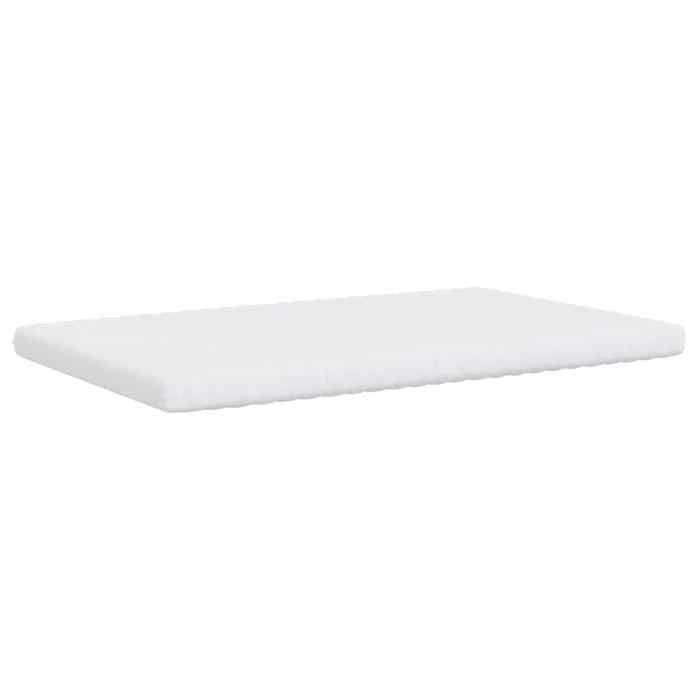 VidaXL Matelas en mousse blanc 140x210 cm 7 zones dureté 20 ILD,matelas de lit,matelas de lit de jour,matelas en mousse 4016650