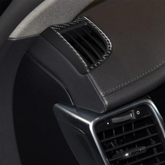 Carbon Fiber Dashboard Air Vent Outlet Cover Trim For Porsche Panamera 2010-2016