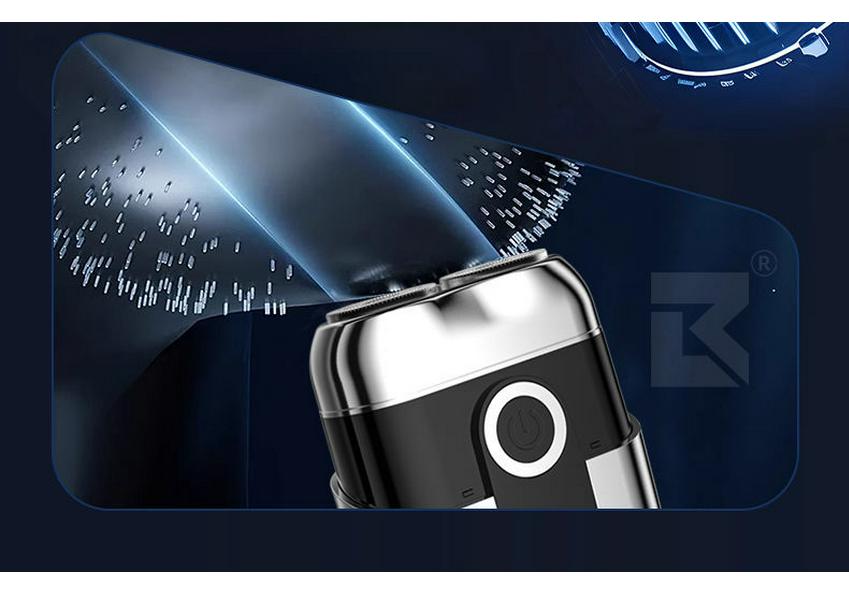 Electric Shaver Charger - Men's Portable Mini Magnetic Razor, Washable Head