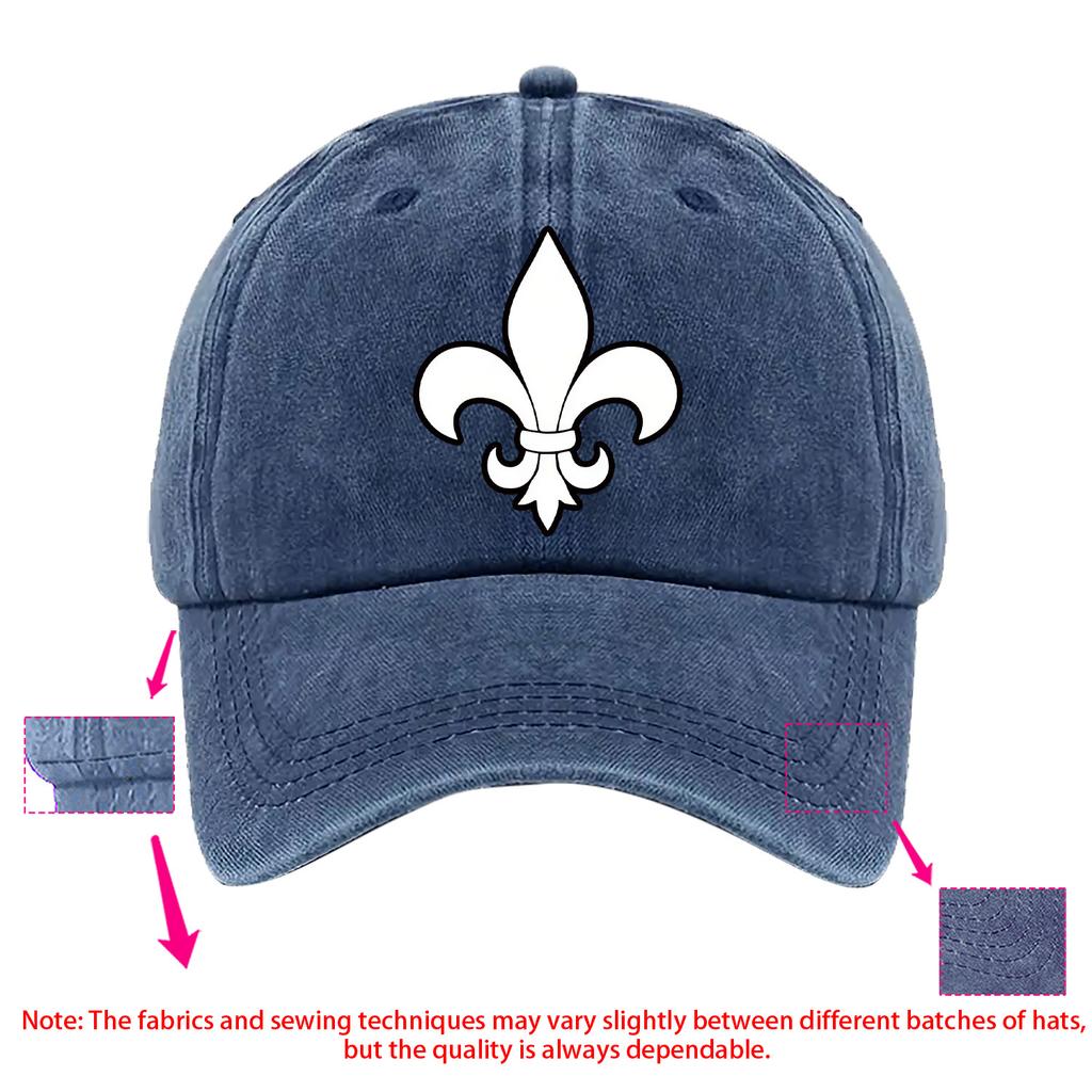 Lily flower pattern, fun theme pattern, printed baseball cap, multi color selection, adjustable size duckbill cap