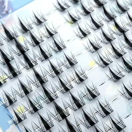 LASHIDOL Partial Use False Eyelashes Large Capacity Eyelash Natural Undetectable (10rows-Leaf)
