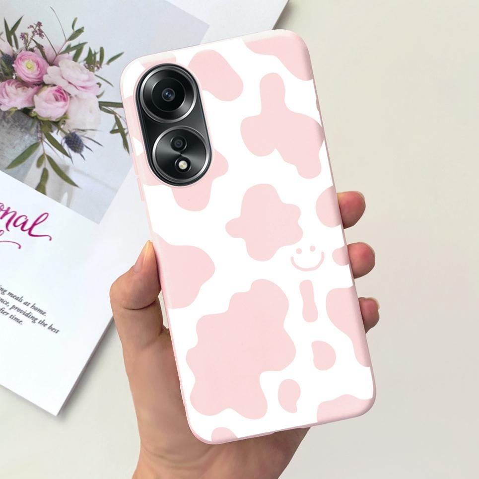 For Oppo A58 4G Back Cover Beauty Flower Girl Fashion Jelly Phone Case For Oppo A58 4G CPH2577 OppoA58 A 58 Coque Etui Soft TPU
