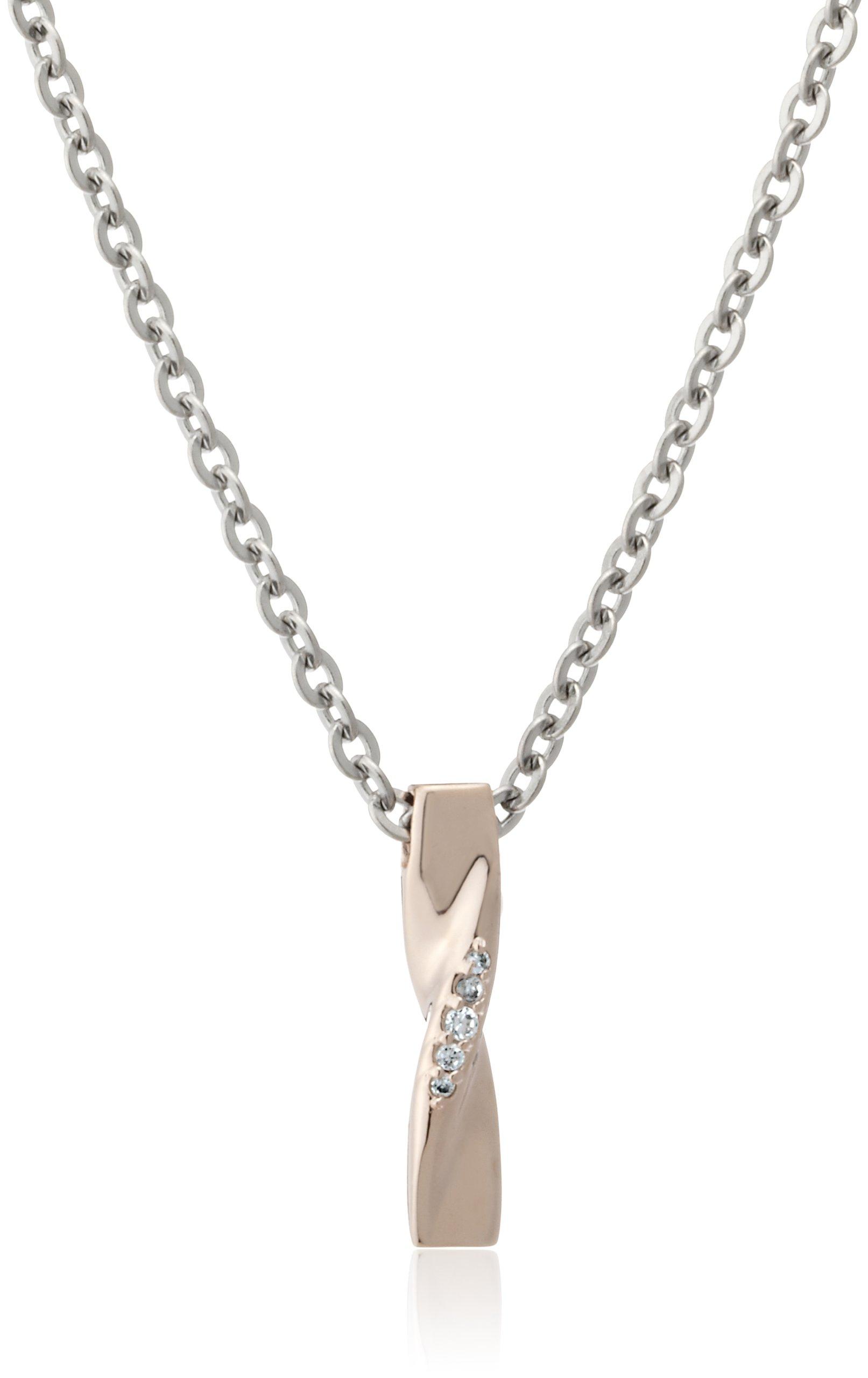 

LION HEART Stainless Steel Pair Line Necklace 04N137SL [Lion Heart] (Women s/Pink Gold)