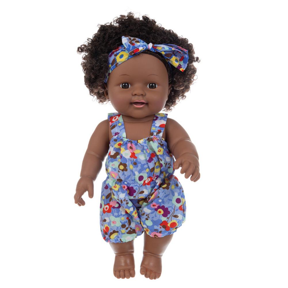 Doll Toy 30cm Curly Hair Lifelike Soft Baby Doll Toy Play Set for Kids for Home