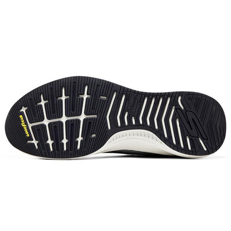 Skechers Go Run Pulse Comfortable Low-Top Casual Running Shoes Men Sneaker White Black 220536-WNV