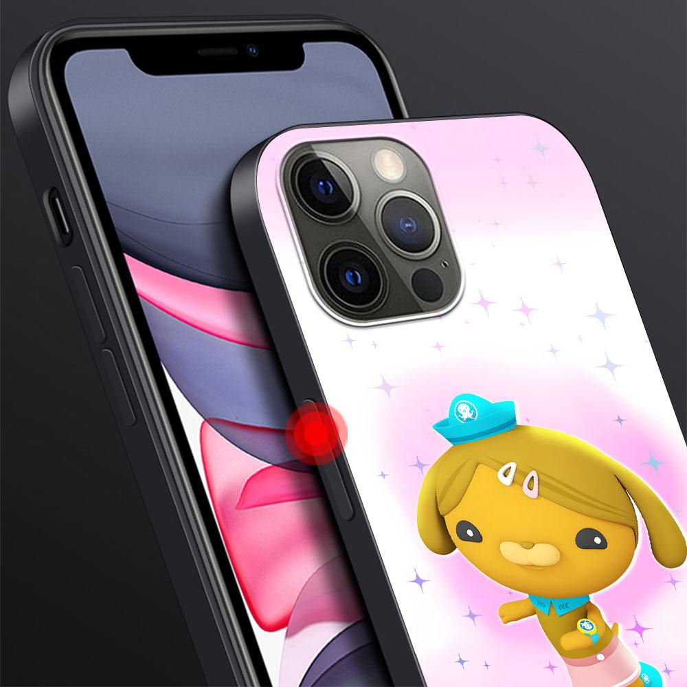 Cartoon Octonauts Case for Apple iPhone 13 14 Plus 11 12 Mini 15 Pro Max 7 8 SE 2020 X XS XR Silicone Black Soft Phone Cover