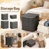 Dust-proof Quilt and Bedding Storage Box, Dust-proof Bedding Storage Box, Large Capacity, Reinforced Handle, Fixed Zipper, Folding Design