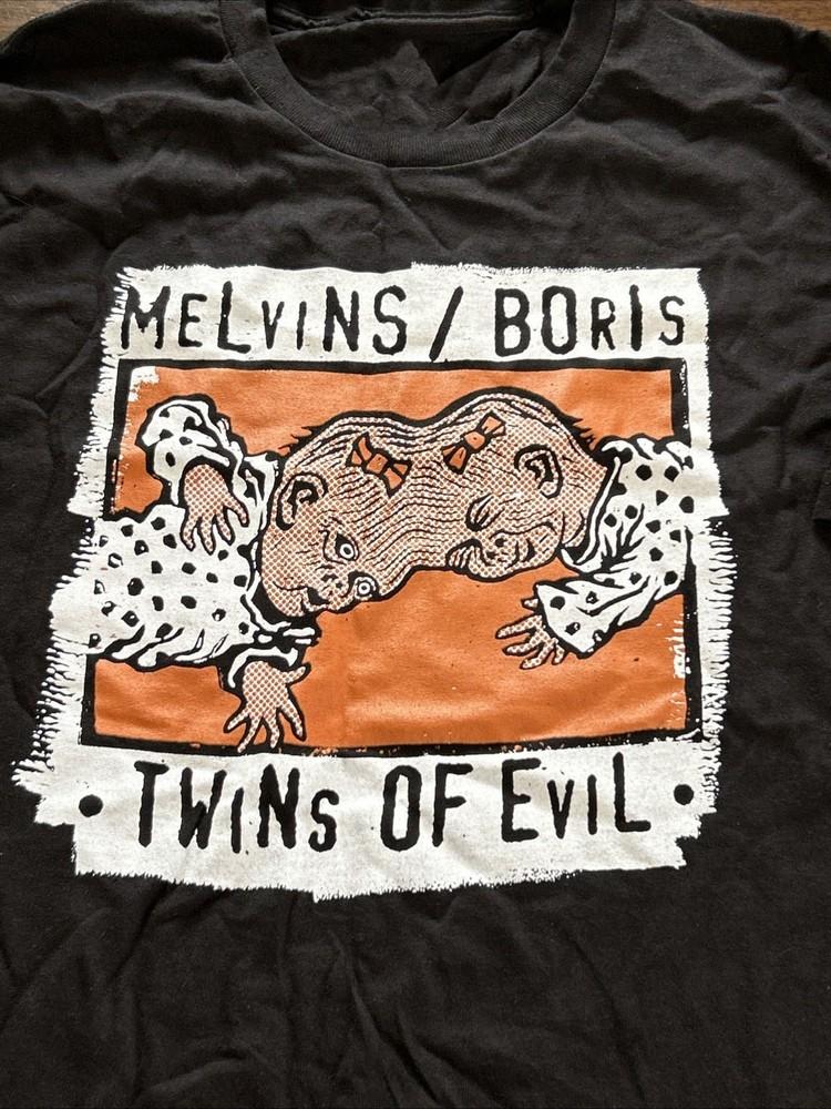 Vintage Melvins Boris Twins Of Evil Shirt Unisex Concert S to 5XL BO558 Unisex T-Shirt XXXXL
