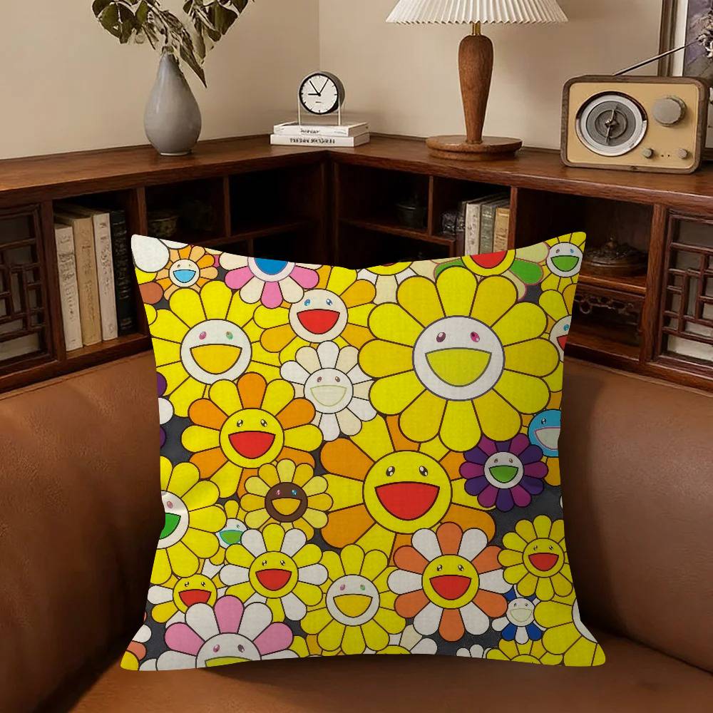 Art Murakami Takashi Storage Personalized Pillow Cover Kids Bedroom Wild Party Decor Pillowcase Kid Birthday Shower Gift