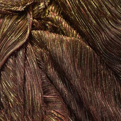 100x150cm Metallic Bright Silk Shiny Mesh Crepe Fabric Wedding Dress DIY Background Decoration Fabrics Straightened Length 1m