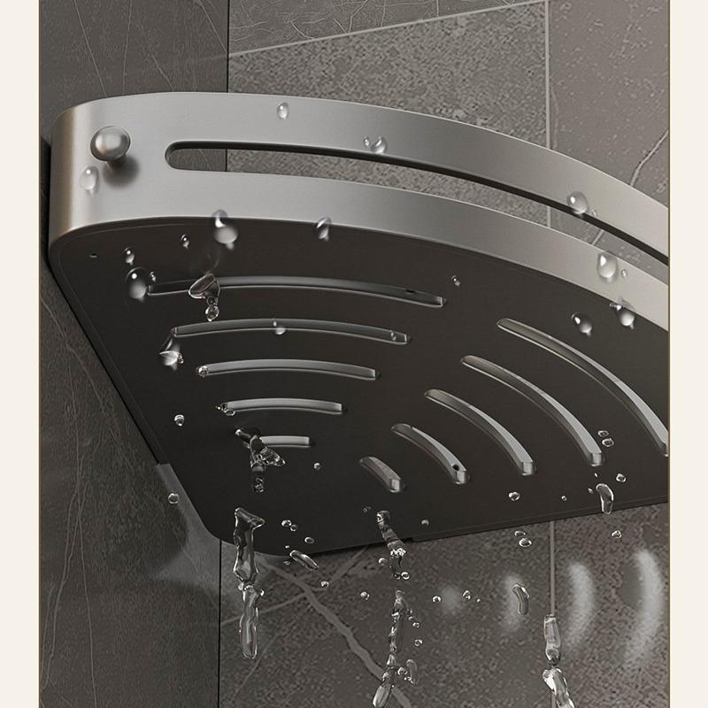 New Bathroom Corner Triangle Shelf No-Drill Storage Rack for Washroom and Toilet Bathroom Corner Shelf