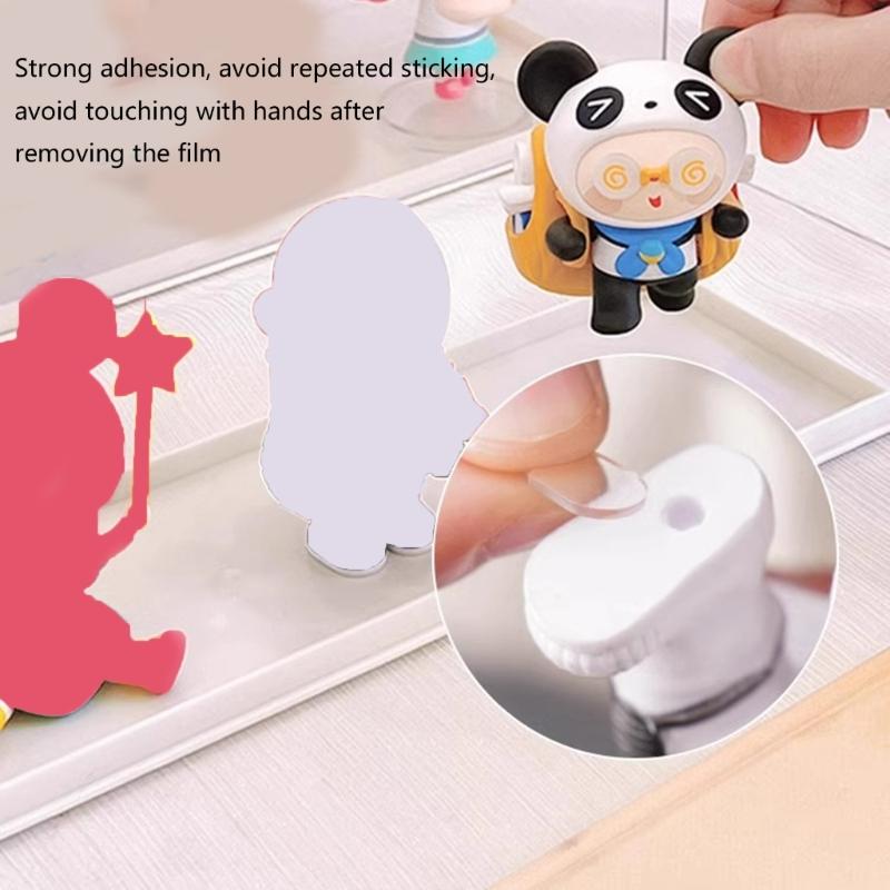 Double Sided Dots Tape Invisible Clear Adhesive Dots Sticker Strong Adhesion for Display Toy Models and Cartoon Figures