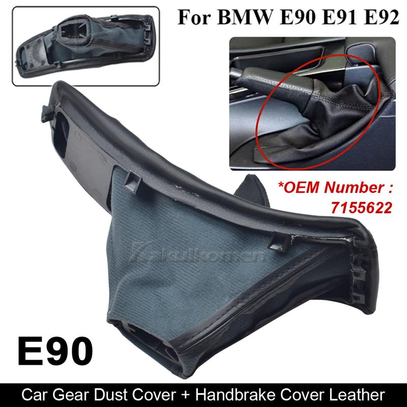Gear Stick Knob Lever Shifter Fit For BMW E30 E39 E46 E87 E90 E91 E92 E93 With Gaiter Boot Real Leather Dust-Proof Cover Case
