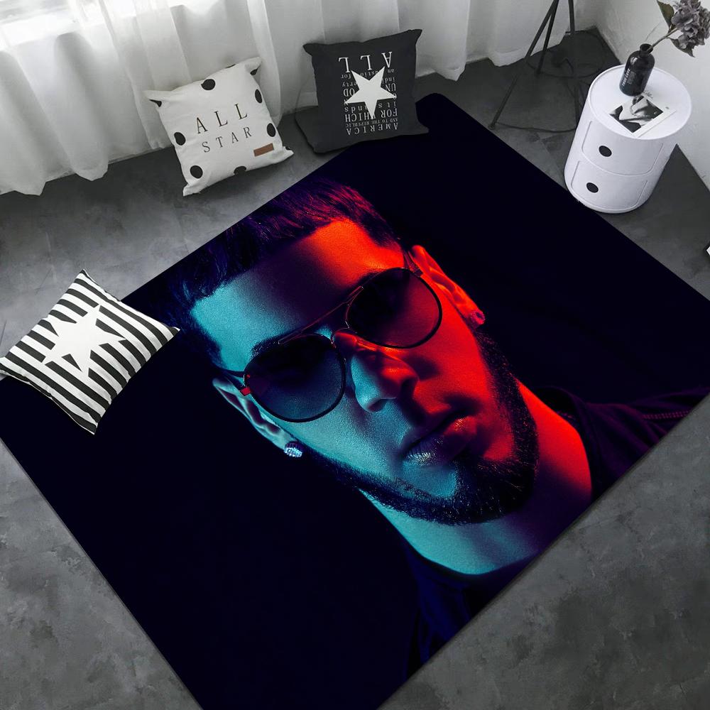 Rapper Anuel AA Floor Mat Non-Slip Laundry Room Mat Laundry Decor Balcony Child Living Room Household Carpets