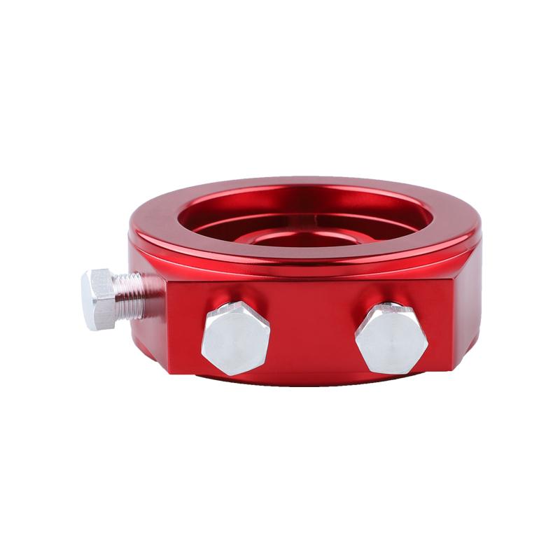 Universal Automotive Car Aluminum Oil Filter Sandwich Plate Adapter Oil Press Temp Sensor Adapter Kit With Connectors
