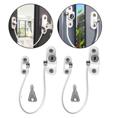 Children Protection Window Restrictor Stainless Steel Safety Window Stopper Anti-theft Locks Limiter