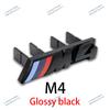 3D ABS Εμπρόσθιο Σήμα Γρίλιας για BMW M1 M2 M3 M4 M5 M6 M7 M8 Γυαλιστερό Μαύρο Χρωμιωμένο Λογότυπο Γραμμάτων Αξεσουάρ E90 F30 G20 F20 E46