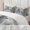 2/3pcs 3D White Wolf Animal Print Duvet Cover Set (1 Duvet Cover + 1/2 Pillowcase, Without Core), Wolf Forest Nature Theme