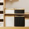 Bamboo Handle Laundry Storage Basket Oxford Cloth Closet Organizer  Home Bathroom