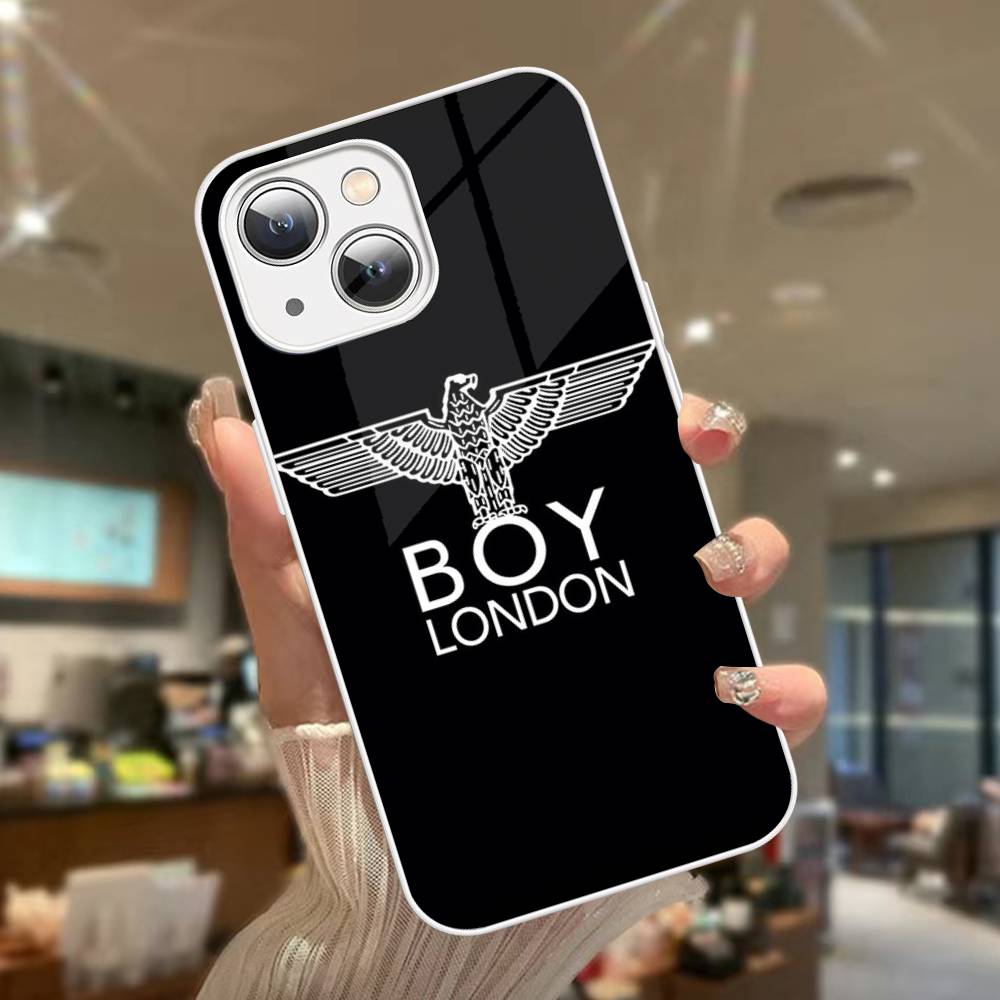 Fashion Brand B-Boy L-London Tempered Glass For Iphone 14 13 12 11 Pro Mini XS MAX 14Plus X XS XR Fundas