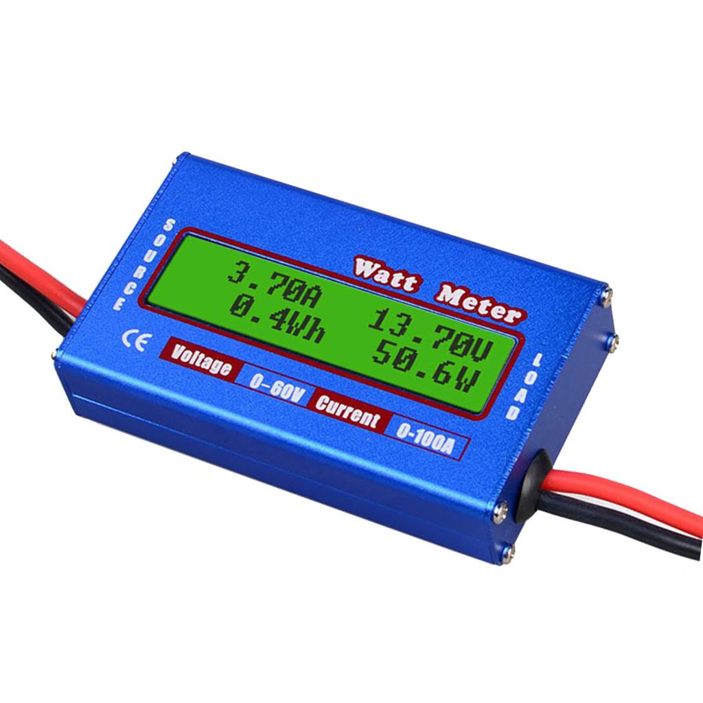 RC Wattmeter 100A Leistungsanalysator Digital LCD Balance Batteriespannungsprüfer