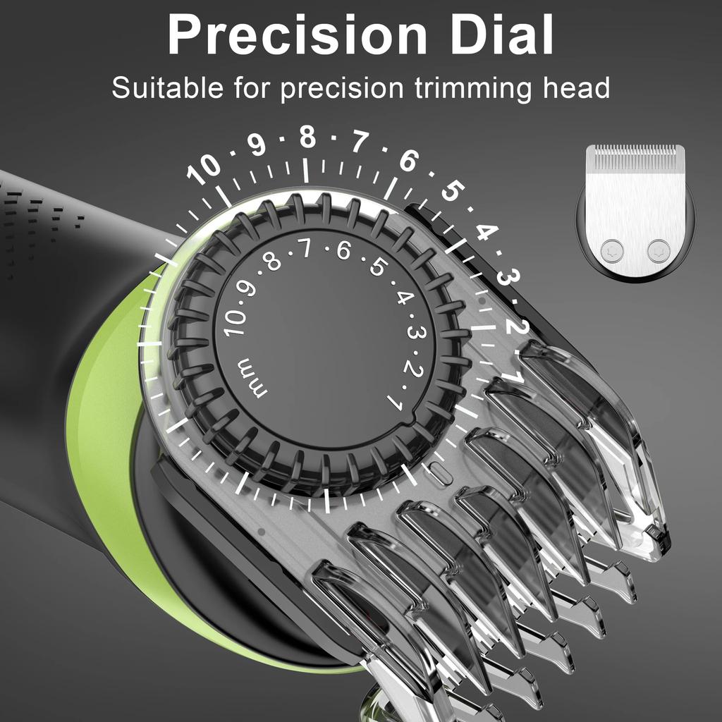 Hair Clipper USB Rechargeable Trimmer Titanium Ceramic Blade LCD Professional Strong Power Salon Hair Cutting Machine