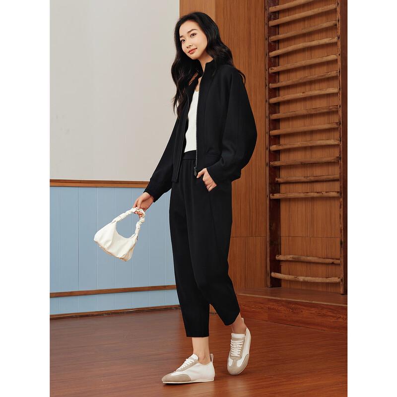 JUZUI Women's 2025 Spring Casual Commuter Cropped Tapered Pants